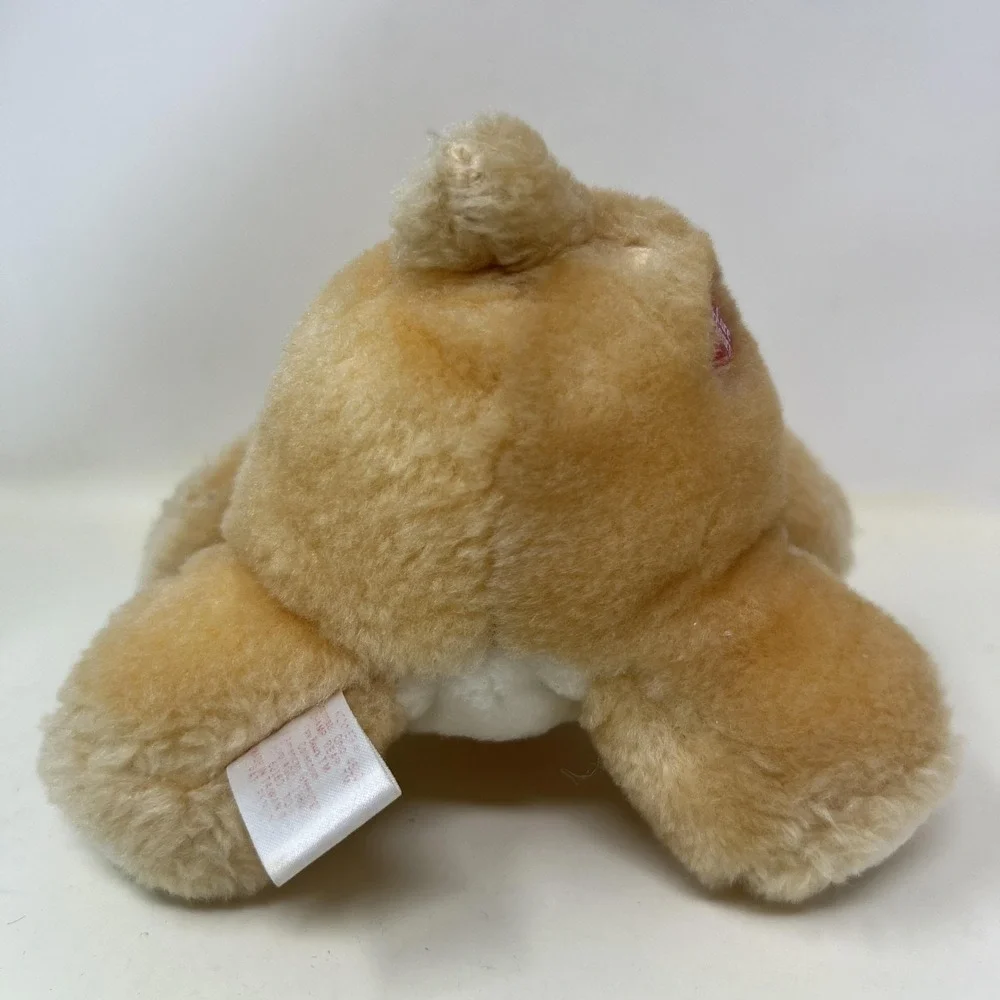 Vintage 1980s Care Bears Champ Bear‎ Mini Plush Tan Trophy Belly 6